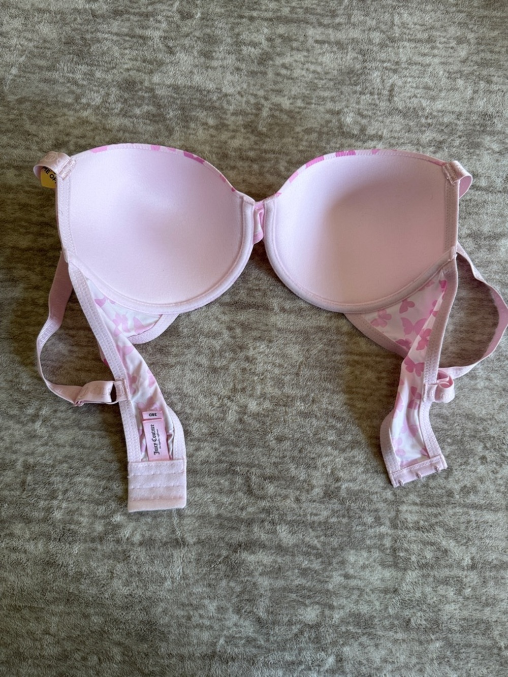 Juicy Couture Pink Butterfly Print Bra - Picture 5 of 8